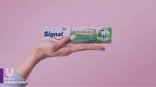 1Signal Integral 8 Fresh Naturals Toothpaste Unilever market