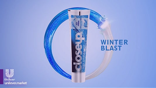 Close Up Winter Blast Icy White Gel Toothpaste Unilever Market