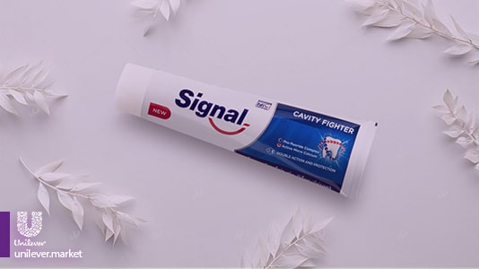  خمیردندان ضدپوسیدگی سیگنالSignal Cavity Fighter Toothpaste Unilever Market