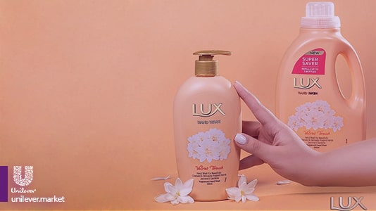  Lux Velvet Touch Hand Wash Unilever Market مايع دستشويی لوكس ياس و بادام . یونیلور مارکت