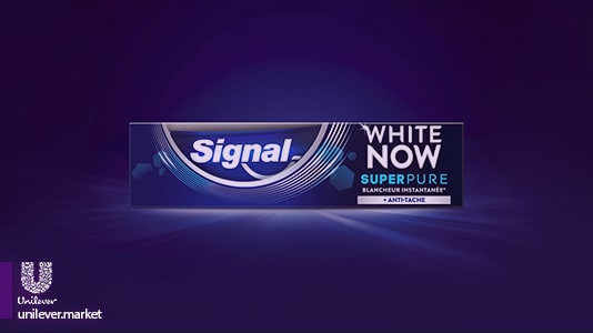  Signal White now Super pure Toothpaste Unilever Market