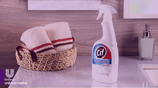  اسپری سیف حمام و دستشوییCif Bathroom Surface Cleaner Spray Unilever Market