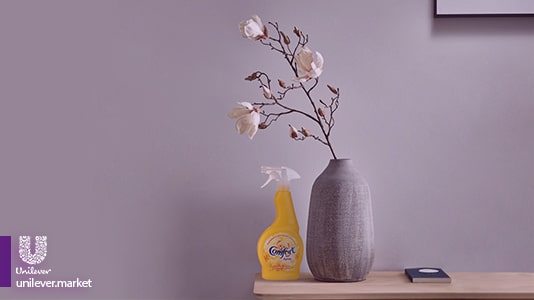 Comfort Spring Air Freshener Spray Unilever Market خوشبو کننده کامفورت زرد