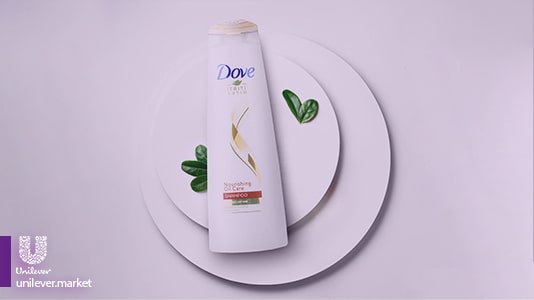  شامپو تقویت کننده داو مغذی مو Dove nourishing oil care shampoo unilever market