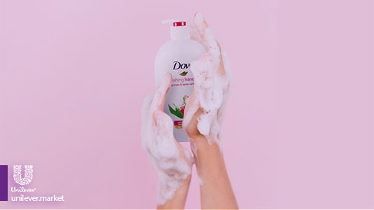 Dove Pomegranate & Lemon Extract Hand Wash unilever market
