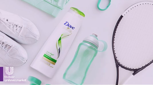 Dove Hair Fall Rescue shampoo Unilever market شامپو ضد ریزش داو 