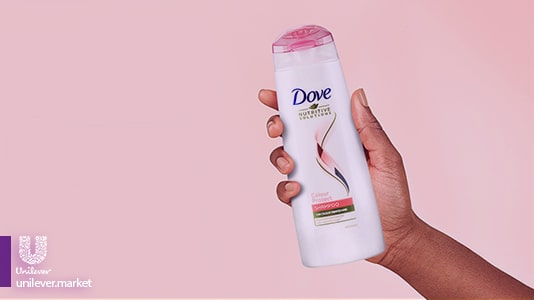 Dove colour protect shampoo unilever market