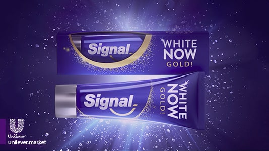 Signal White Now Gold toothpaste Unilever Market 