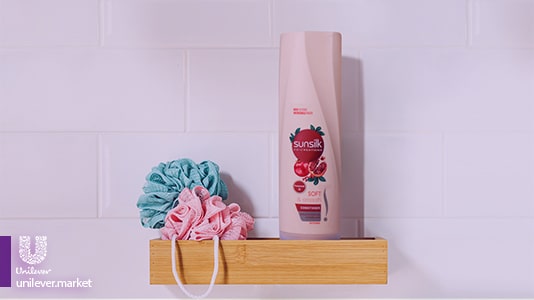 Sunsilk Soft & Smooth Conditioner For Dry Hair Unilever market نرم کننده سان سیلک برای موهای خشک