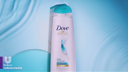 شامپو روزانه داو برای موهای معمولی daily moisture shampoo Unilever Market