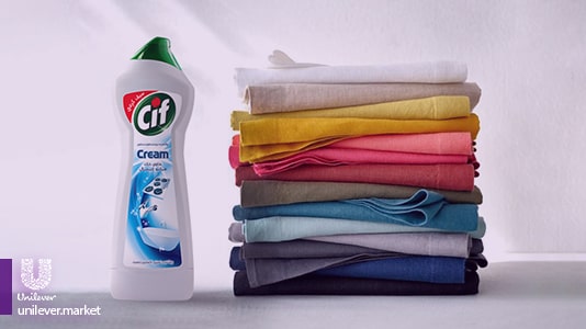  کرم پاک کننده سیف آمونیا Cif Ammonia Surface Cleaner Cream Unilever Market