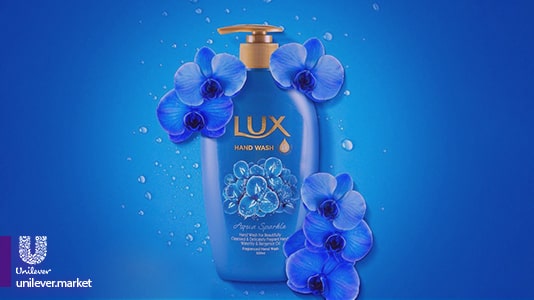 Lux Aqua Sparkle Hand Washing Liquid Unilever Market مايع دستشويی لوكس با رايحه نيلوفر آبی و ترنج یونیلیور مارکت