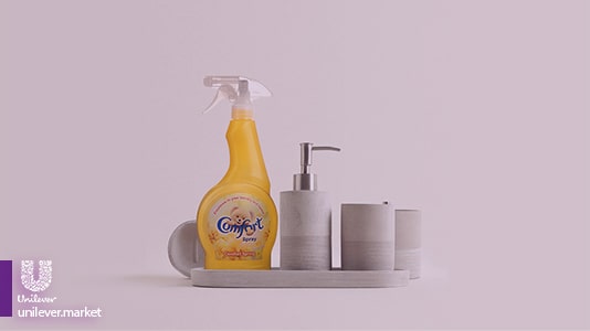 Comfort Spring Air Freshener Spray Unilever Market کامفورت زرد