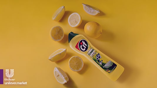 Cif Lemon Fresh Surface Cleaner Cream Unilever Market کرم پاک کننده سطوح سیف زرد