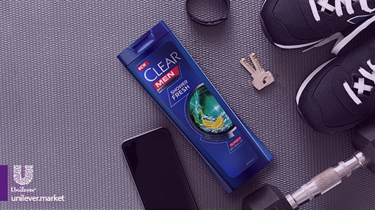 clear shower fresh shampoo banner شامپو ضد شوره طراوت بخش روزانه کلیر مردانه