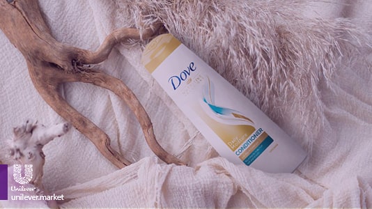 dove Daily Moisture hair conditioner unilever market نرم کننده داو برای موهای معمولی