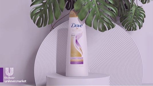 نرم کننده داو موهای خشک Dove Gentle Care hair conditioner unilever market