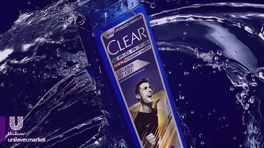 Legend By CR7 men Clear shampoo Unilever market شامپو کلیر ضد شوره مردانه خنک کننده طرح ورزشکار مدل legend by cr7
